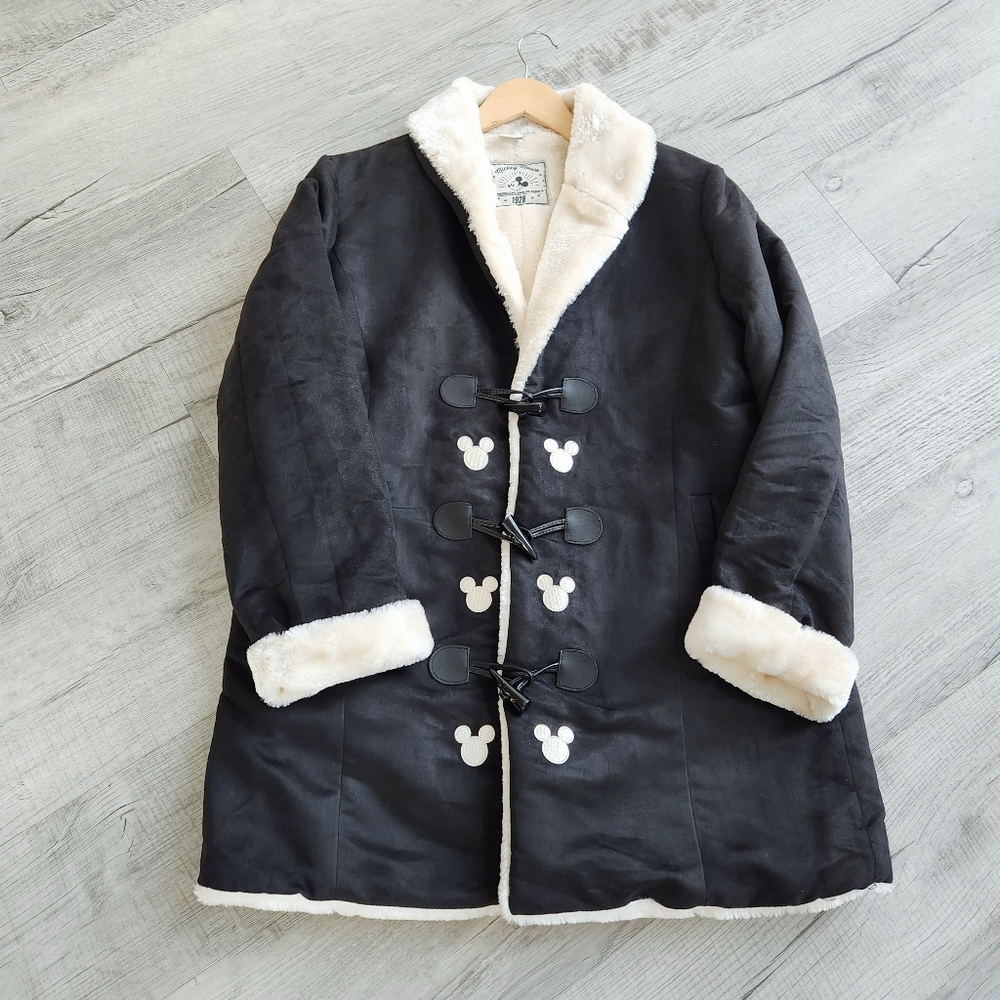 Disney Cozy & Classic Women’s Faux Suede Jacket With Toggle Closures L